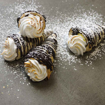 Mini creme-horns
